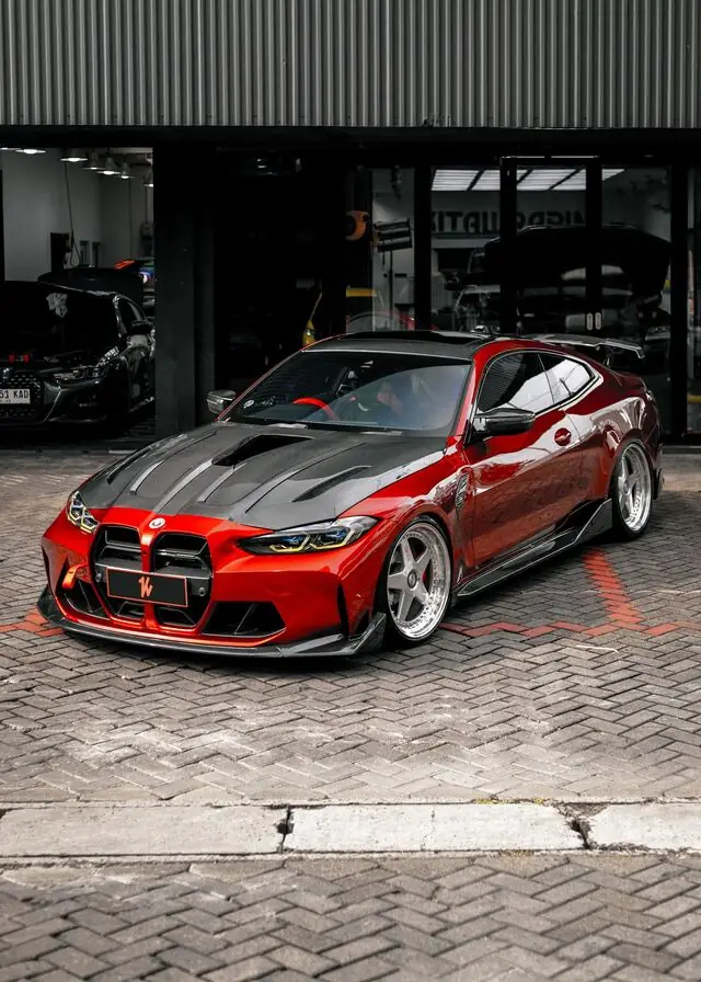 Color Wrap BMW 430i Spectech Cherry Red — Kitawrapin