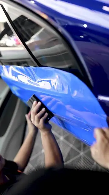 Color Wrap BMW e90 Spectech Macaron Shark Blue — Kitawrapin