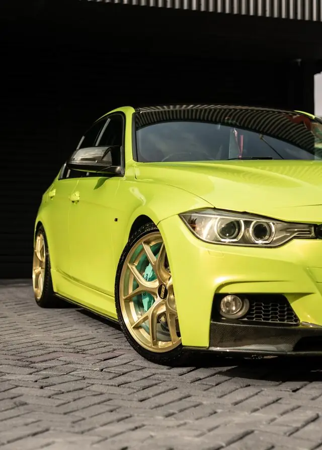 Color Wrap BMW F30 320i Teckwrap Acid Lime — Kitawrapin