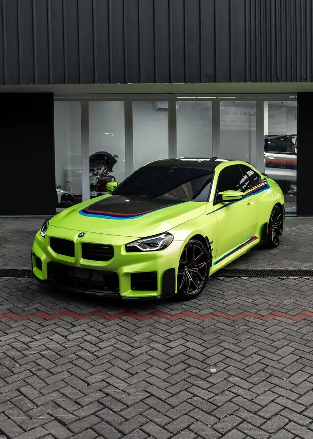 Color Wrap BMW M2 Proteger Fantasy Flourescent Yellow — Kitawrapin