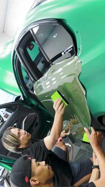 Color Wrap BMW M3 Spectech Dazzling Night Green — Kitawrapin