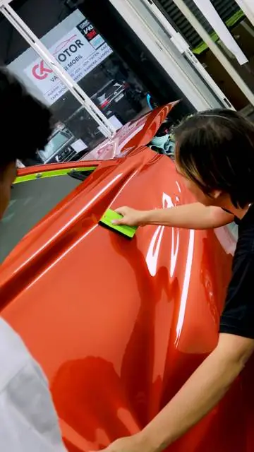 Color Wrap BMW M4 Teckwrap Paprika Orange — Kitawrapin
