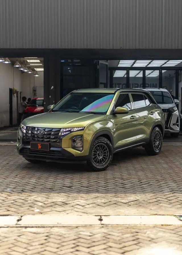 Color Wrap Hyundai Creta Porsche Urban Green — Kitawrapin