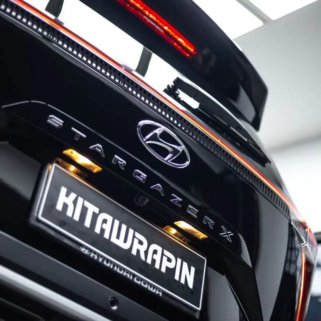 PPF Mobil Hyundai Stargazer warna Hitam — Kitawrapin