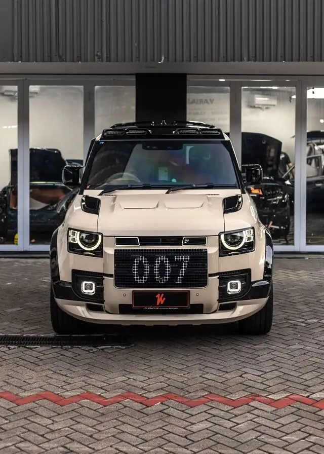 Color Wrap Land Rover Defender 90 SWB Spectech Khaki Milan — Kitawrapin