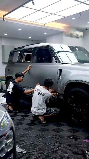 Color Wrap Land Rover Defender Proteger Matte Deep Grey — Kitawrapin
