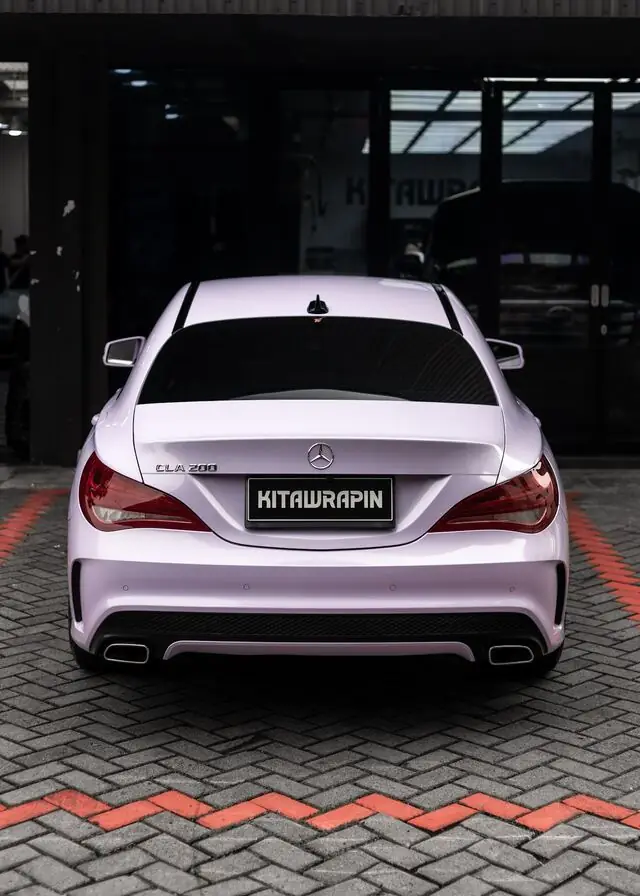 Color Wrap Mercedes Benz CLA200 Recolor Violet Star — Kitawrapin