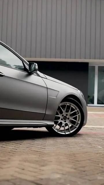 Color Wrap Mercedes Benz e300 Spectech AMG Grey — Kitawrapin