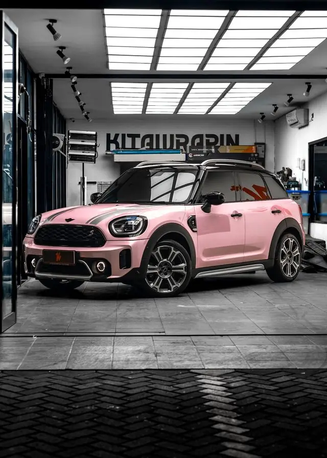 Color Wrap Mini Cooper Proteger Liquid Metallic Shell Pink — Kitawrapin