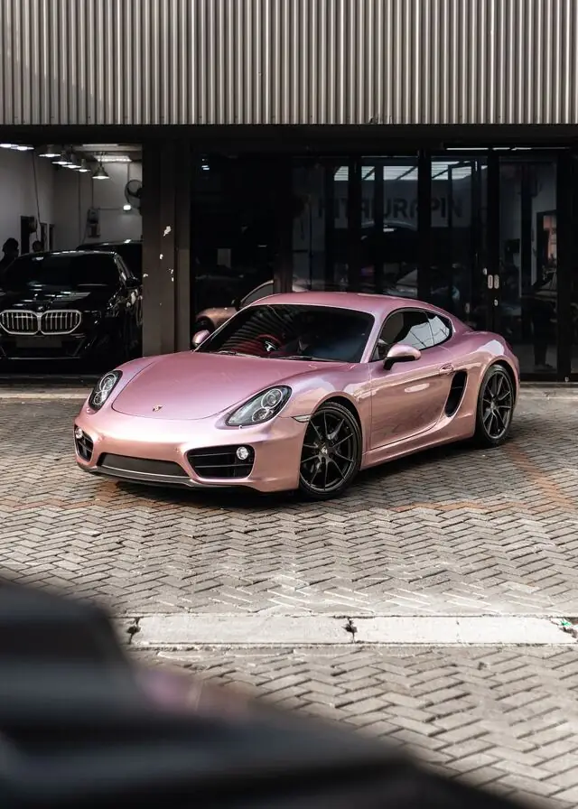 Color Wrap Porsche Cayman 981 Spectech Bentley Passion Pink — Kitawrapin